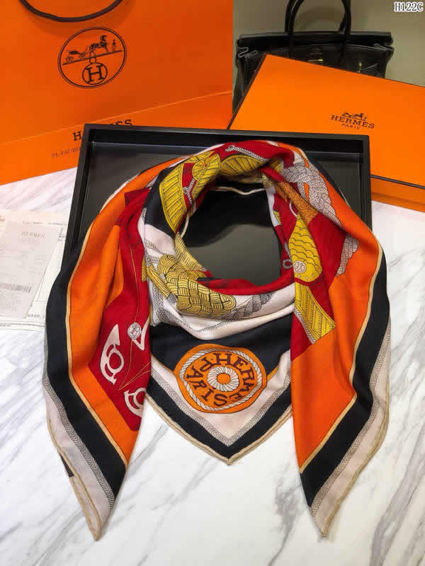 Brand Scarf Luxury Cashmere Thick Shawl And Women Hermes Warm Scarves 46